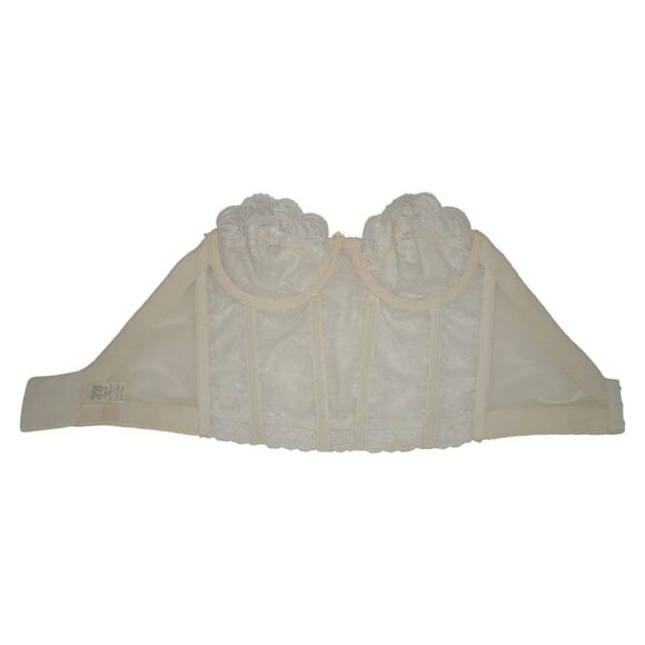 Vanity Fair “Illusion” lace bustier corset top, size 32C, - Picture 6 of 8